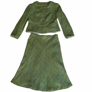 Vintage Neiman Marcus Exclusive Tweed Jacket and Skirt Suite Size 7
